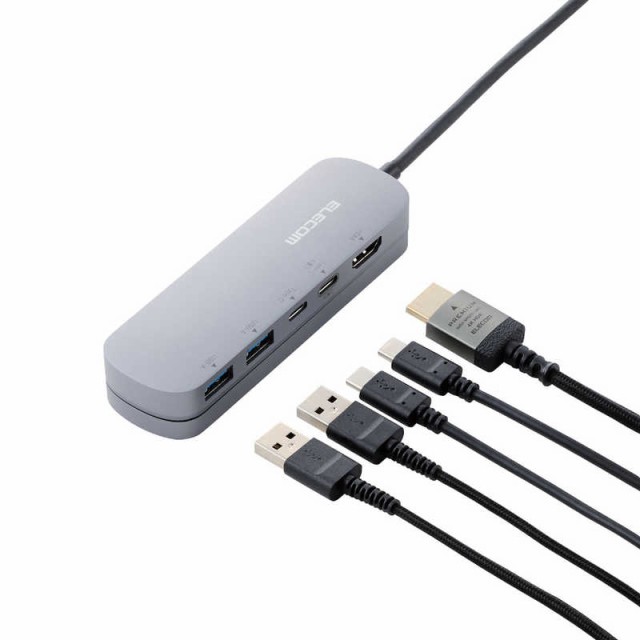 エレコム ELECOM USB Type C ドッキングステーション ハブ 5-in-1 PD