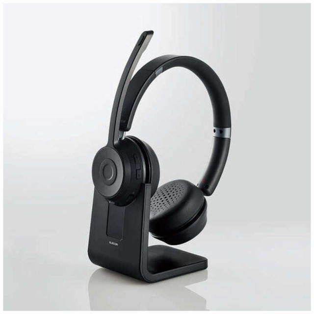 エレコム　ELECOM　ヘッドセット＋充電スタンド ブラック ［ワイヤレス(Bluetooth)＋有線 /両耳 /ヘッドバンドタイプ］　LBT-HSOH21BKの通販は
