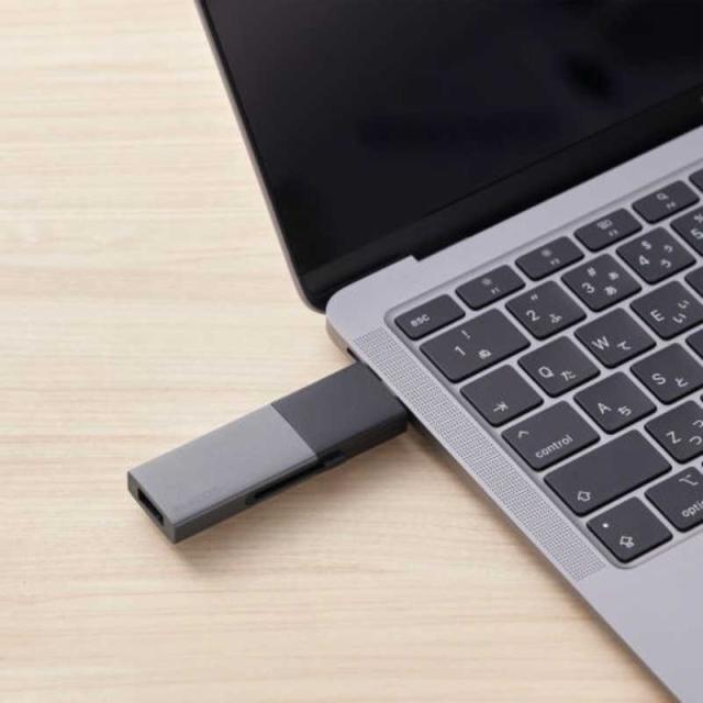 エレコム　ELECOM　SSD 外付け 250GB USB3.2Gen2 読込最大1000MB/秒 USBメモリ型 ポータブルSSD スライド式 高速 耐衝撃 USB Type-C/ USB-A 両対応 ブラック　ESD-EWC0250GBK_13