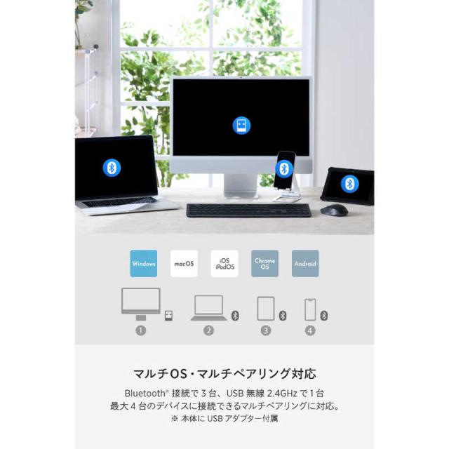 エレコム キーボード Bluetooth マルチデバイス 【中古】 エレコム