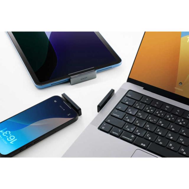 エレコム　ELECOM　外付け SSD 250GB 超小型 直挿し USB 3.2 Gen2x2 20Gbps 最大2000MB/s USB-C機器対応 ProRes保存 高速データ転送 グレー　ESD-EPC0250GGY_8