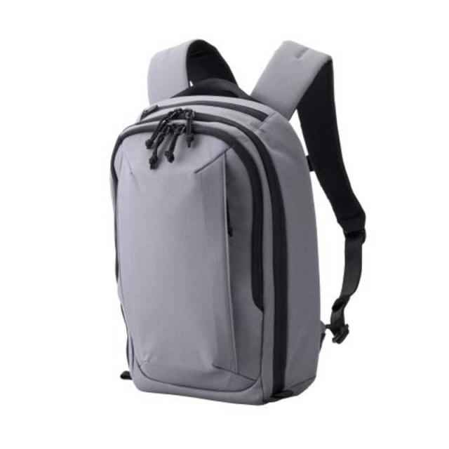 エレコム　ELECOM　リュック ビジネスリュック 14L 撥水 多収納 PC14インチ対応 通勤 旅行 コンパクト バックパック MNL チャコール　BM-MNLBP04DGY