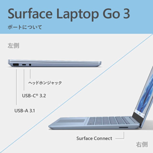 マイクロソフト Microsoft Surface Laptop Go 3 アイスブルー [intel Core i5 /メモリ:16GB /SSD: 256GB] XKQ-00063の通販はau PAY マーケット - コジマ au PAY マーケット店 | au PAY マーケット－通販サイト