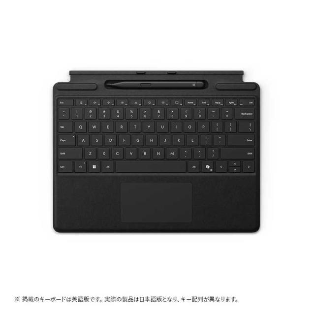 マイクロソフト　Microsoft　Surface Pro キーボード(ペン収納付き/スリム ペン付き) ブラック 　8X600186