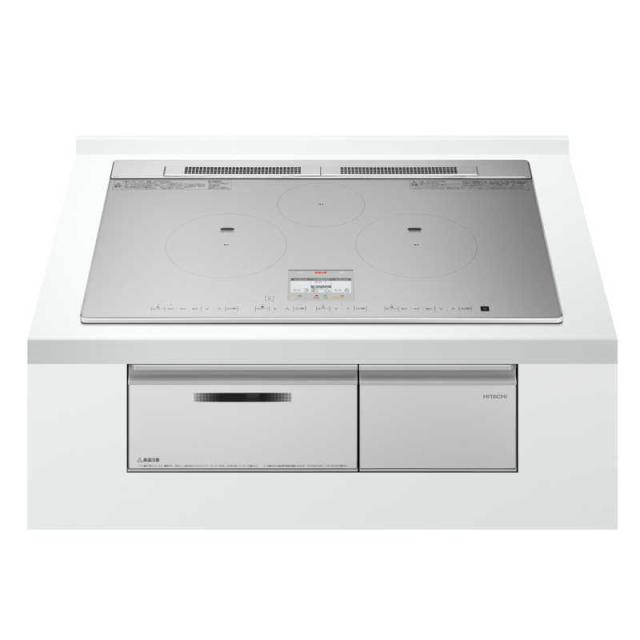 日立　HITACHI　ビルトインIHクッキングヒーター N8ATシリーズ シルバー(宅配商品)　HTN8ASTWF
