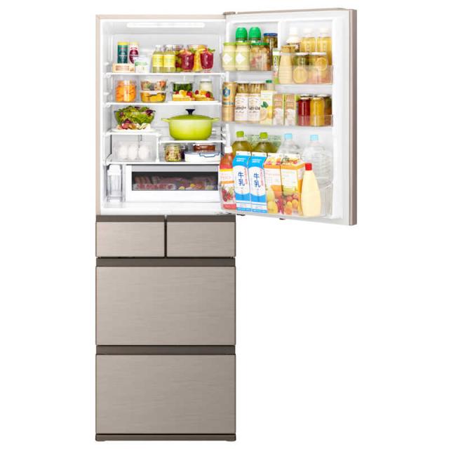 日立 HITACHI 冷蔵庫 5ドア 470L 右開き HWSタイプ 真ん中冷凍室