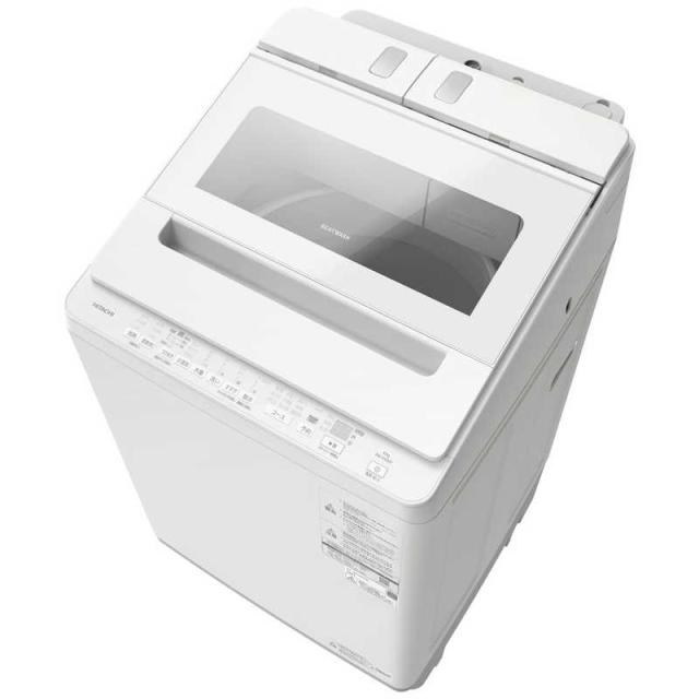 日立　HITACHI　全自動洗濯機 洗濯10.0kg ビートウォッシュ 自動投入 ホワイト　BW-X100P-W（標準設置無料）