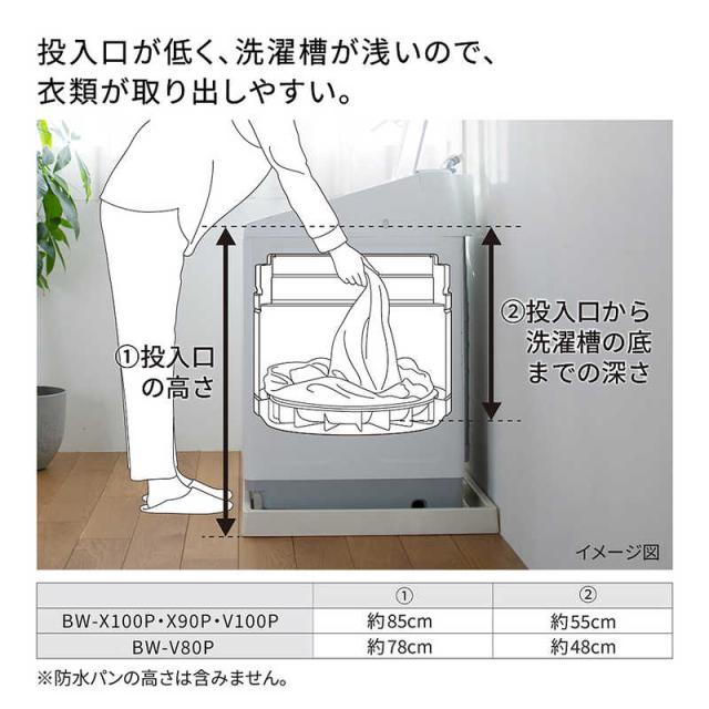 日立　HITACHI　全自動洗濯機 洗濯10.0kg ビートウォッシュ 自動投入 ホワイト　BW-X100P-W（標準設置無料）_9