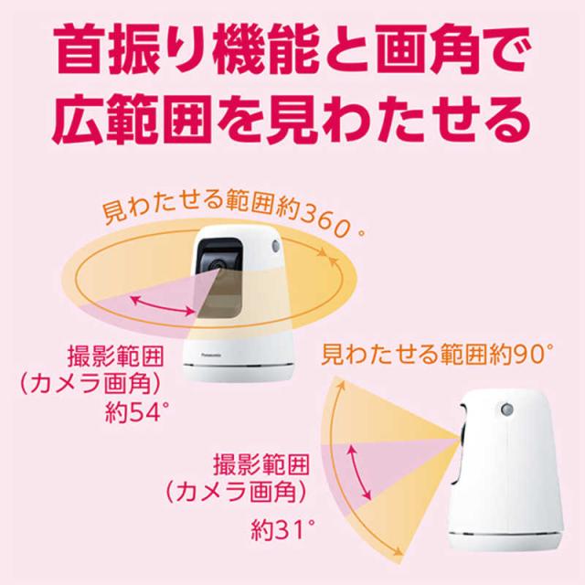 パナソニック　Panasonic　ホームネットワークシステム HDベビーカメラ 暗視対応 無線 　KX-HBC200-W_6