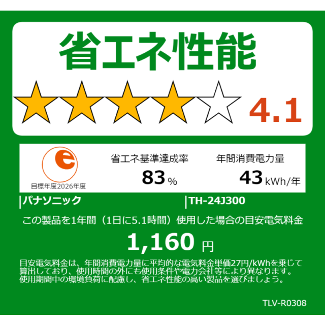 パナソニック　Panasonic　VIERA ビエラ 液晶 テレビ 24V型 TV　TH-24J300_3