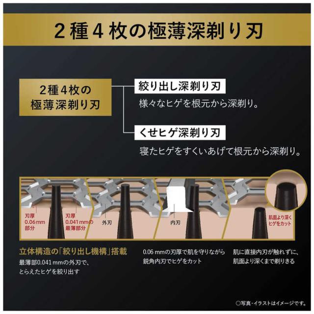 パナソニック　Panasonic　メンズ シェーバー ラムダッシュ クラフトブラック 6枚刃 AC100V-240V 髭剃り　ES-LS5C-Kの通販は