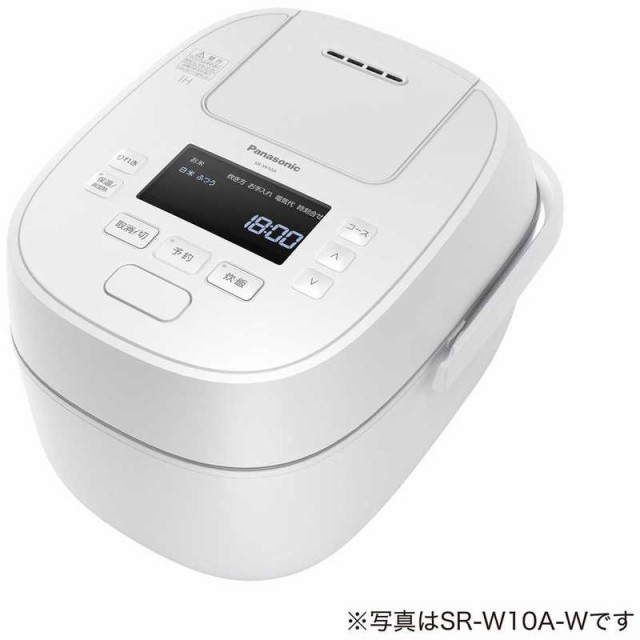 パナソニック Panasonic 炊飯器 1升 (おどり炊き)可変圧力IH ホワイト 