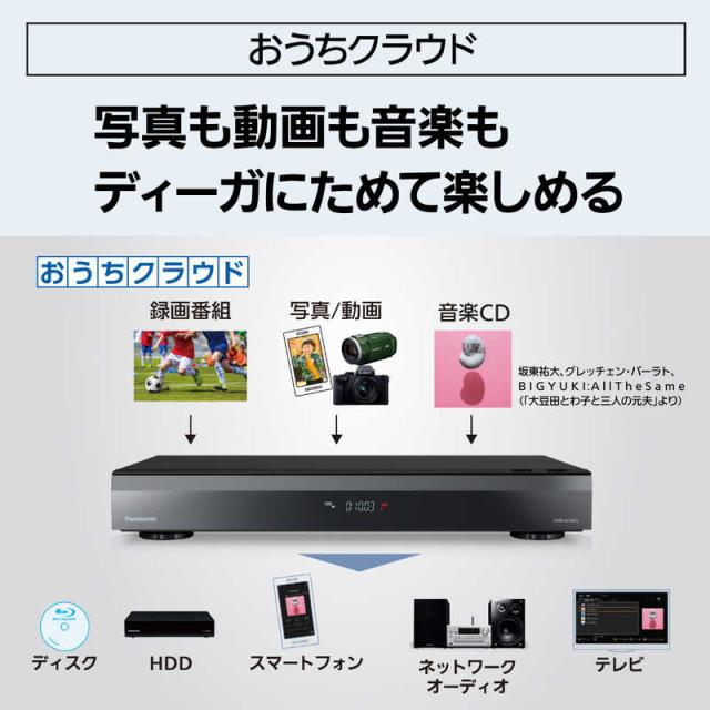 パナソニック　Panasonic　ブルーレイレコーダー DIGA [ 10TB / 全自動録画対応 / 4Kチューナー内蔵 ]　DMR-4X1003