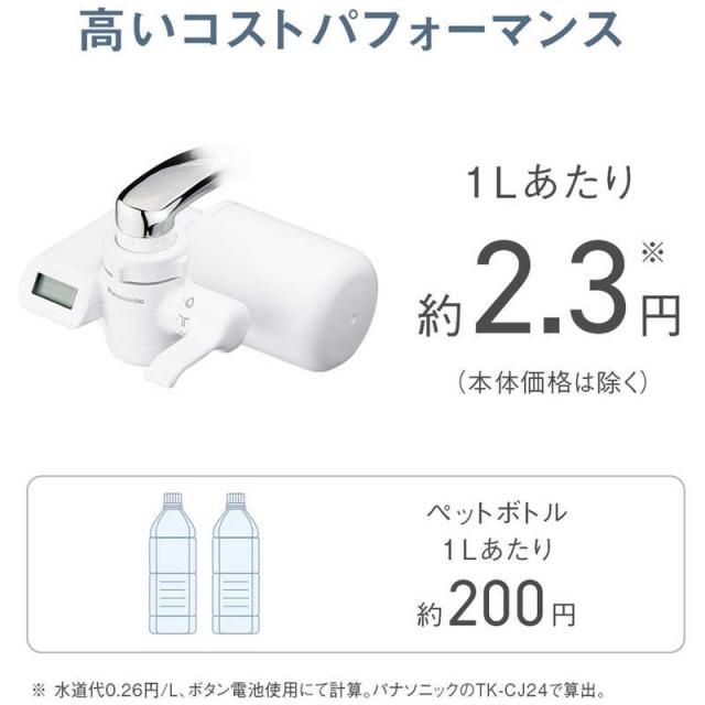 パナソニック Panasonic 浄水器 ホワイト TK-CJ24-Wの通販はau PAY