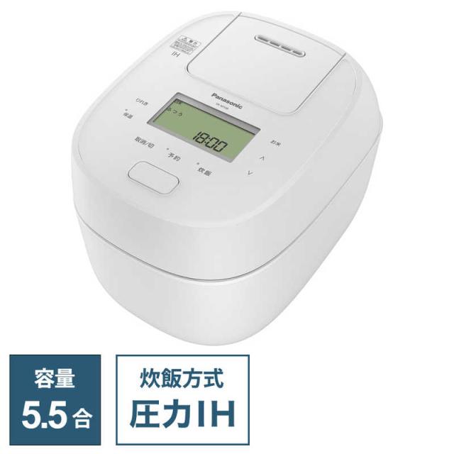 パナソニック　Panasonic　炊飯器 5.5合 おどり炊き 可変圧力IH ホワイト　SR-M10B-Wの通販は