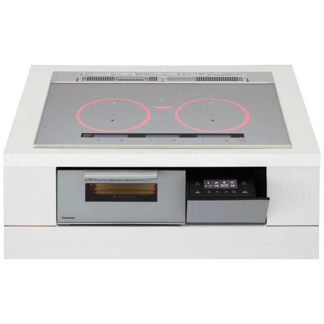 パナソニック　Panasonic　ビルトインIHクッキングヒーター Aシリーズ [75cm幅 3口IH ダブル(左右IH)オールメタル対応] シルバー(宅配商品)　KZ-CA17VS
