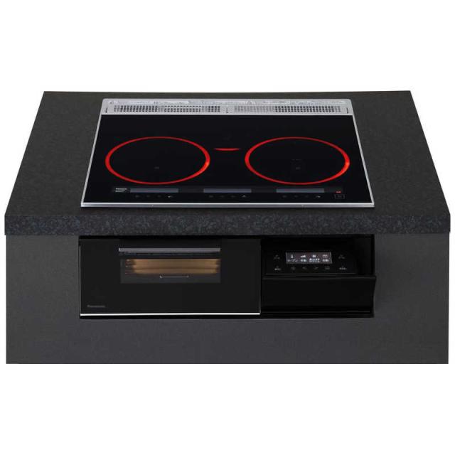 パナソニック　Panasonic　ビルトインIHクッキングヒーター Aシリーズ [60cm幅 3口IH シングル(右IH)オールメタル対応] ジェットブラック(宅配商品)　KZ-CA16MK