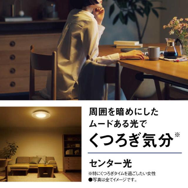 パナソニック　Panasonic　LED照明 シーリングライト 8畳 調光 調色 パルック パネルシリーズ 丸形タイプ リモコン付属　HH-CL0892A_9