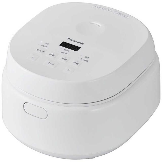 パナソニック　Panasonic　炊飯器 5.5合 マイコンジャー 黒角厚釜 ホワイト　SR-A110D-W
