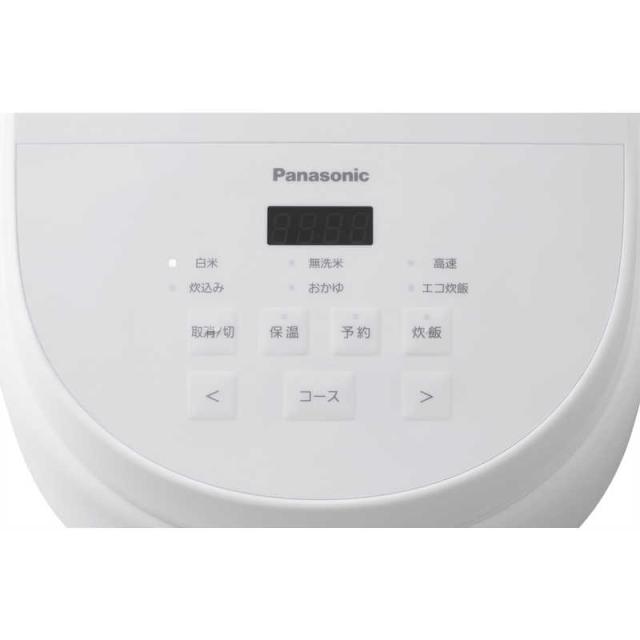 パナソニック　Panasonic　炊飯器 5.5合 マイコンジャー 黒角厚釜 ホワイト　SR-A110D-W_10
