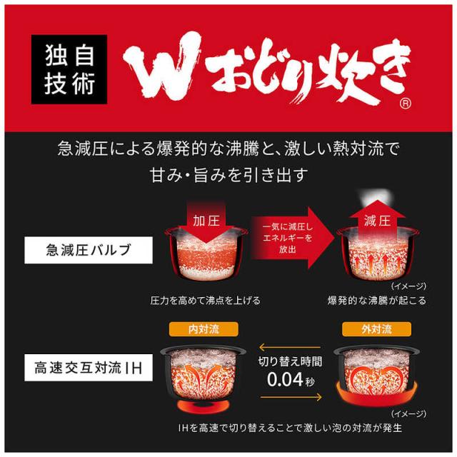 パナソニック　Panasonic　炊飯器 5.5合 Wおどり炊き 可変圧力IHジャー ビストロ匠技AI ライトグレージュ　SR-X910D-H_3