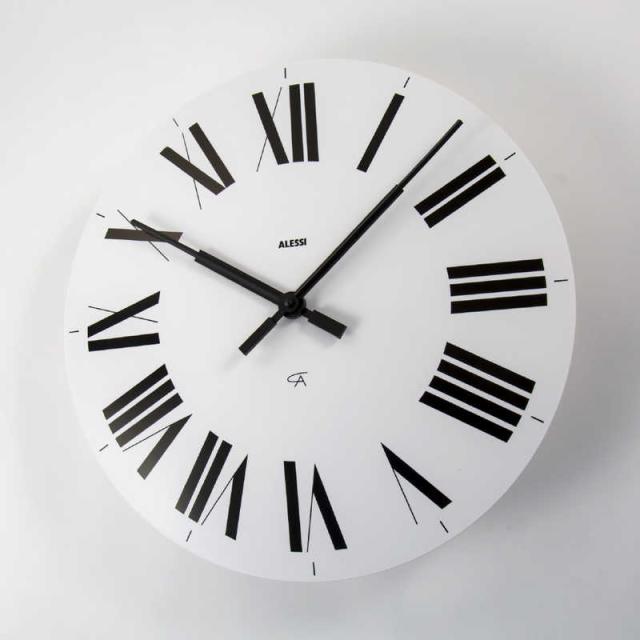 ALESSI　掛け時計 ウォールクロック FIRENZE ホワイト 直径 360mm　ALS0550000001WHTZZZ_1