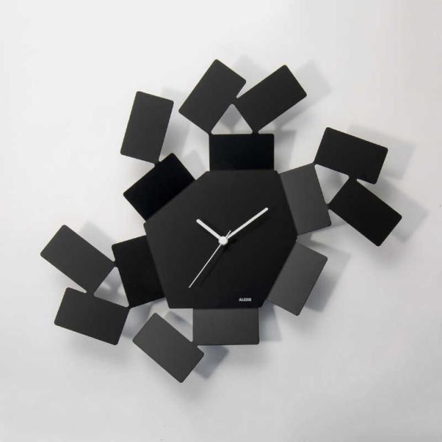 ALESSI　掛け時計 ウォールクロック LA STANZA DELLO SCIROCCO ブラック　ALS0550000004BLKZZZ