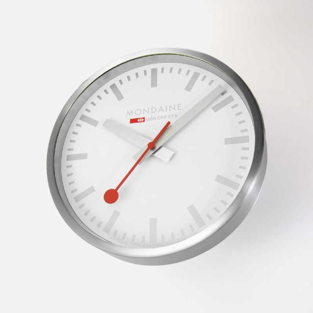 MONDAINE　モンディーン 掛け時計 ウォールクロック 25cm シルバー　A990.CLOCK.18SBV_1