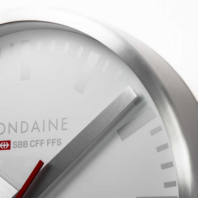 MONDAINE　モンディーン 掛け時計 ウォールクロック 25cm シルバー　A990.CLOCK.18SBV_4