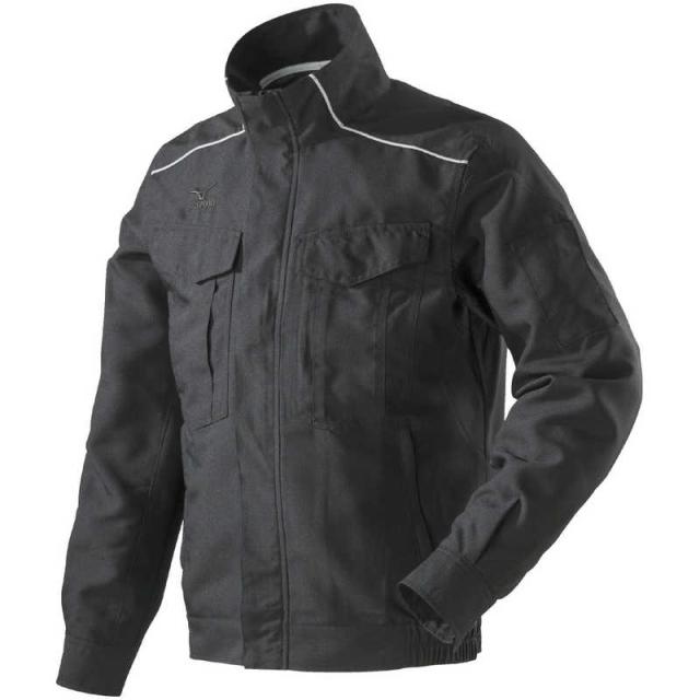 ミズノ　ワークジャケット(春夏素材)［ユニセックス］ S 09：ブラック　C2JE818209