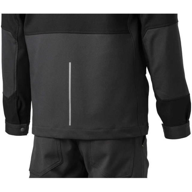 ミズノ　ワークジャケット(通年向け) ［ユニセックス］ 08：チャコール×ブラック 4XLサイズ　F2JE119408-4XL-8 ミズノ ワークジャケット(通年向け) ［ユニセックス］ 08：チャコール