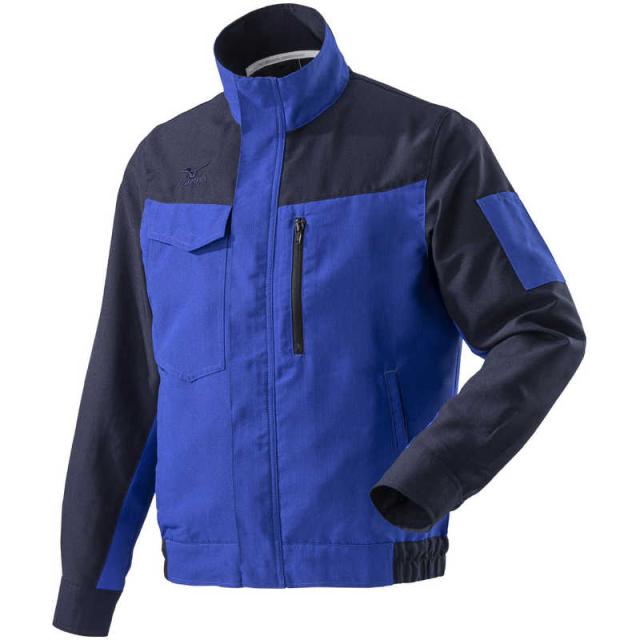 ミズノ　ワークジャケット(春夏向け) ［ユニセックス］ S 87：ネイビー×ブルー　F2JE018387