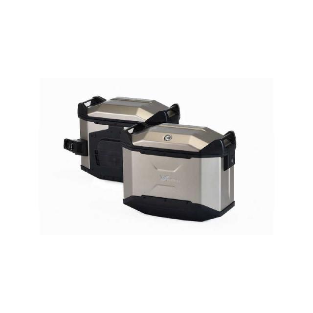 ヘプコアンドベッカー　XCEED サイドケースセット チタンカラー　HBS-XCD-SS-T