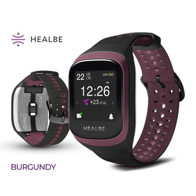 【値下げしました】★縁起物★ HEALBE GOBE3 バーガンディー HEALBE スマートウォッチ HEALBE GoBe3(ヒールビーゴービー3