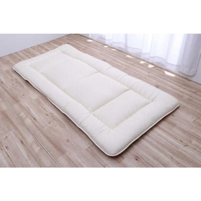 イケヒコ　丸ごと洗える敷ふとん イリス (約140×210cm/ベージュ) 　