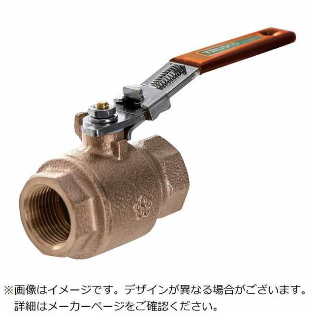 トラスコ中山　TRUSCOロック機構付きボールバルブ(400型･青銅)11/4 　BAVLSF32Aの通販は