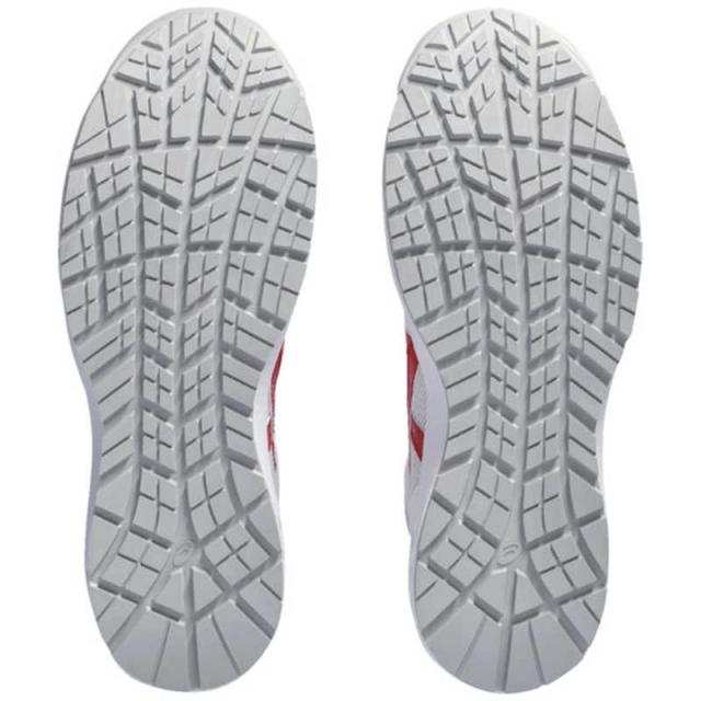 アシックス　ウィンジョブ CP218 ホワイト/クラシックレッド 27.0cm　1273A091.10027.0