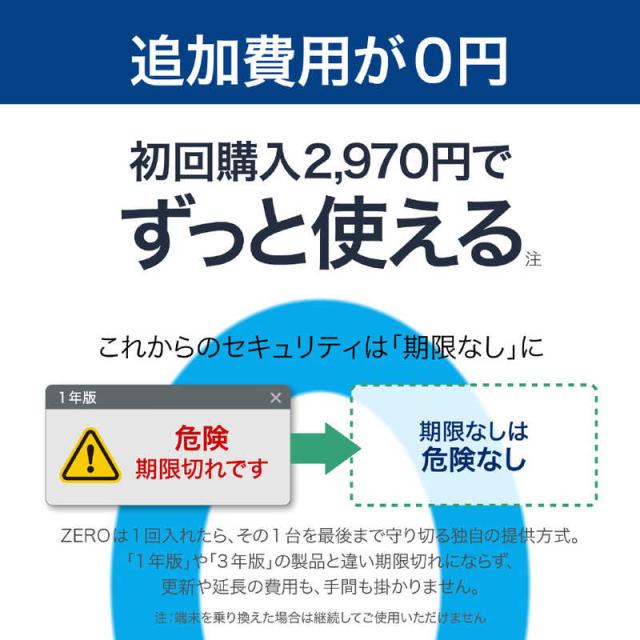 ソースネクスト　ZERO ウイルスセキュリティ 1台 ［Win・Mac・Android・iOS用］　 ウィルス対策・セキュリティ