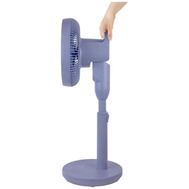 ヤマゼン　サーキュレーター扇風機 DCモーター搭載 (省エネタイプ) 自動首振り機能あり 23cm 7枚 上向き90° 上下左右 リモコン付き バイオレット　BKLX-MR231-V_3