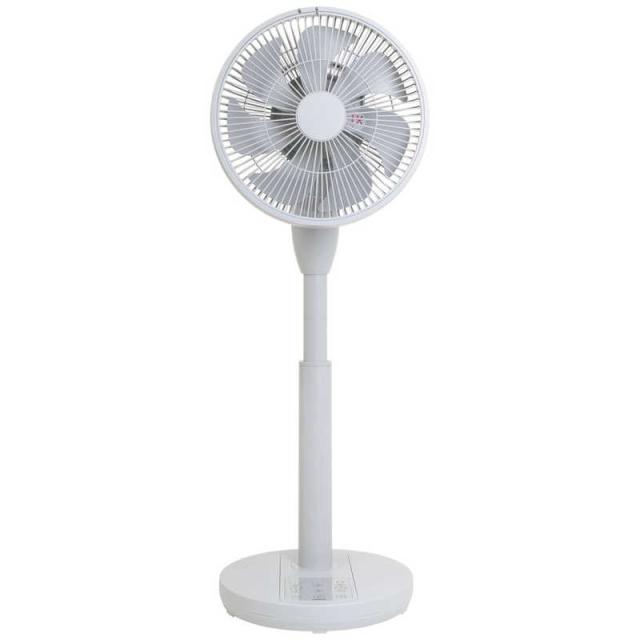 ヤマゼン　サーキュレーター扇風機 DCモーター搭載 (省エネタイプ) 23cm 7枚 PD仕様 リモコン付き ライトグレー　RLX-MP023-H