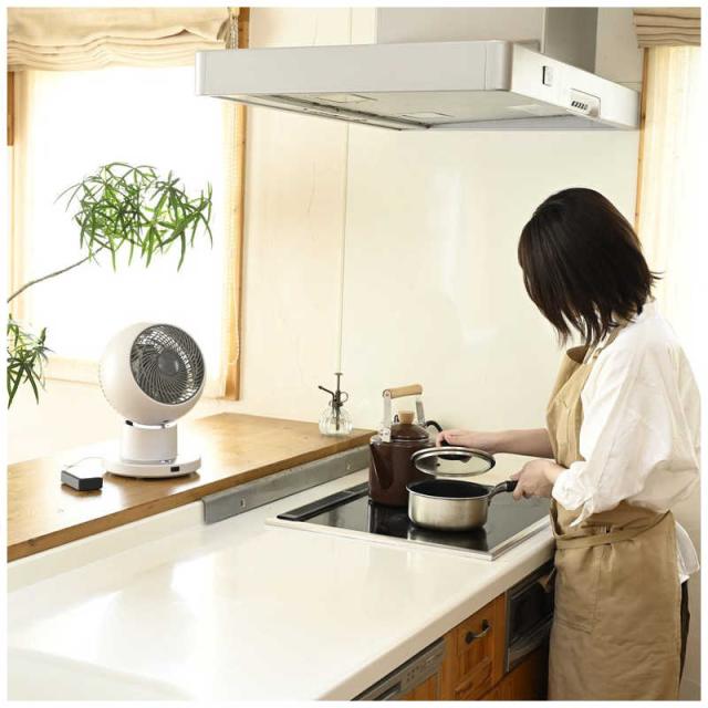 ヤマゼン　洗えるサーキュレーター DCモーター搭載 (省エネタイプ) 自動首振り機能あり PD仕様 〜20畳 リモコン付き グレージュ　RCRP-W015-C_18