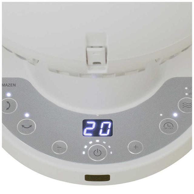 ヤマゼン　洗えるサーキュレーター DCモーター搭載 (省エネタイプ) 自動首振り機能あり PD仕様 〜30畳 リモコン付き グレージュ　RCRP-W018-C