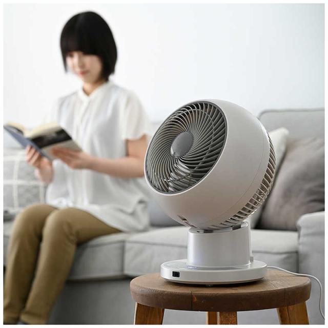 ヤマゼン　洗えるサーキュレーター DCモーター搭載 (省エネタイプ) 自動首振り機能あり PD仕様 〜30畳 リモコン付き グレージュ　RCRP-W018-C