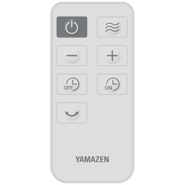 ヤマゼン　扇風機 DCモーター搭載 (省エネタイプ) 自動首振り機能あり 30cm 7枚 PD仕様 リモコン付き ライトグレー　RLX-CP030-H_1