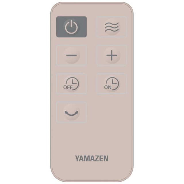 ヤマゼン　扇風機 DCモーター搭載 (省エネタイプ) 自動首振り機能あり 30cm 7枚 PD仕様 リモコン付き グレージュ　RLX-CP030-C_1
