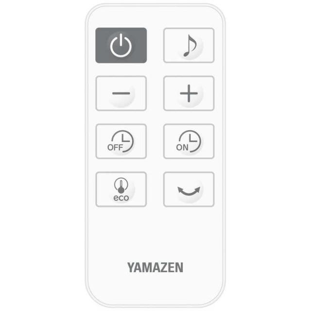 ヤマゼン　扇風機 DCモーター搭載 (省エネタイプ) 自動首振り機能あり 30cm 7枚 PD仕様 リモコン付き ホワイト　RLX-SAP030-W_1