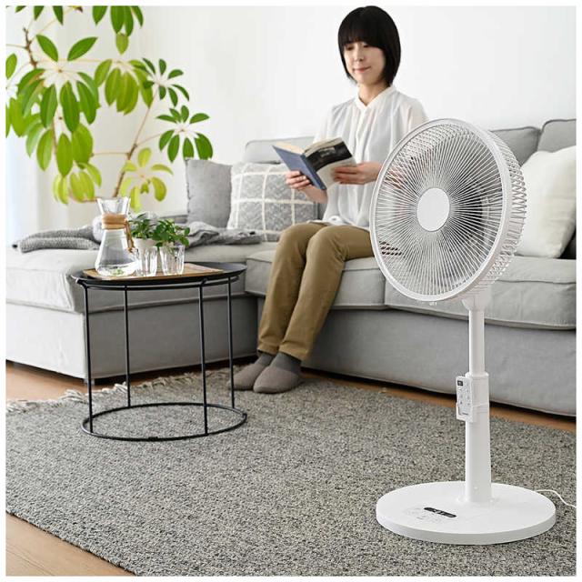 音声操作 DCリビングファン 扇風機 サーキュレーター 5枚羽根 DC