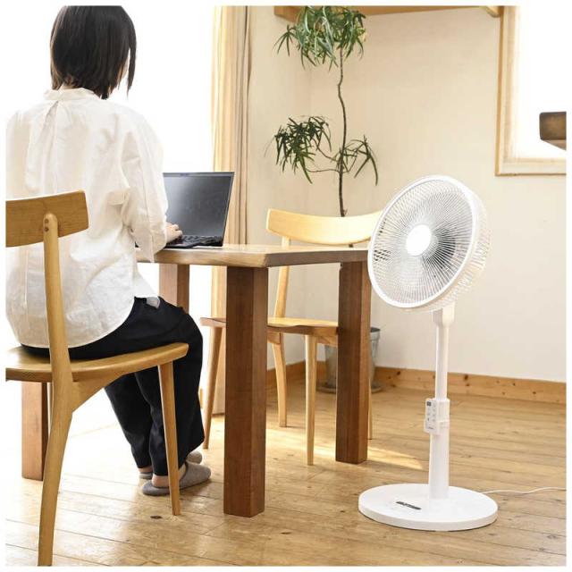 ヤマゼン　扇風機 DCモーター搭載 (省エネタイプ) 自動首振り機能あり 30cm 7枚 PD仕様 リモコン付き ホワイト　RLX-SAP030-W_6
