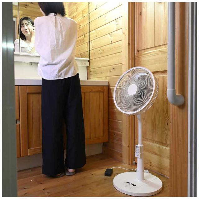 ヤマゼン　扇風機 DCモーター搭載 (省エネタイプ) 自動首振り機能あり 30cm 7枚 PD仕様 リモコン付き ホワイト　RLX-SAP030-W_10
