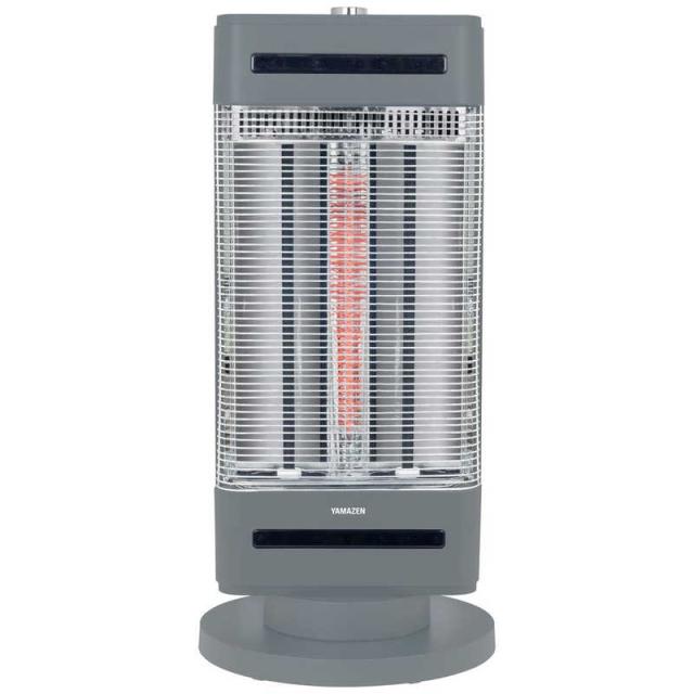 ヤマゼン　温風＋遠赤ヒーター ツインヒートプラス 1200W 首振り機能　EDBC-SVM121